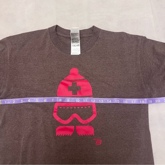 Brown T-Shirt with Pink Graphic - Picture 8 of 10